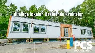 Snabbmontage hyresmoduler till skolpaviljong PCS Modulsystem
