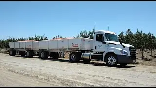 The Morning Star Trucking Co.  Time Lapse. Full load tomato hookup in the field to Plant Drop off.