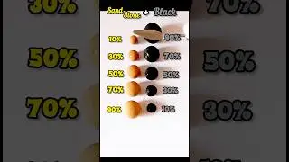 SandStone Vs ⚫, Super satisfying color mixing#colormixing#satisfying#art#trending#fyp#black#shorts