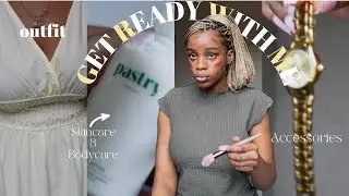 GRWM: From Shower to Slay 🤍 Full Skincare, Body Care, Makeup + Final Outfit Reveal