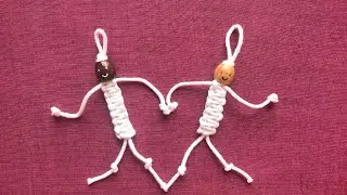Easy Macrame Doll for Beginners | Macrame Keyring Tutorial | Macrame Keychain Quick and Easy