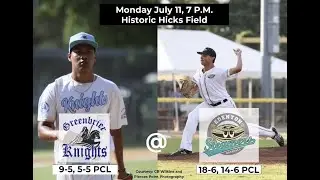 Greenbrier Knights @ Edenton Steamers, 7/11