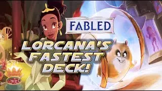 Выиграйте за 5 ходов! Самая быстрая колода Disney Lorcana! Агро Янтарной стали по-прежнему на выс...