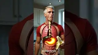 Inside Your Body: The Complete Banana Digestion Process #anatomy #science #shorts