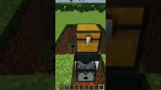 Working Trashcan 💀 #minecraft #minecraftshorts #minecraftbuilds