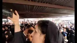 IRAN PROTEST.⚡️Large attendance of people at the funeral ceremony of #Hossein_Zarinjoei #lorestan