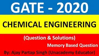 CH GATE2020 Thermodynamics Questions Solution