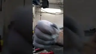 Stripping wire sheathing back with a lighter