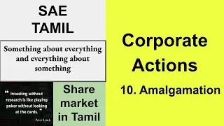 What is Amalgamation? | Corporate Actions Explained | Share market in Tamil | SAE Tamil