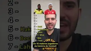 Os 10 maiores jogadores da hist&oacute;ria do futebol! #futebol #messi #pele #cr7 #kaka