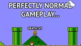 My first time beating Super Mario Bros... and it was scuffed