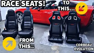 How to install Corbeau Evolution X Seats! Feat. Corvette C6!