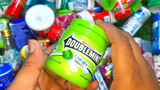 DOUBLEMINT CHEWY VS Center Fruits vs DOUBLEMINT chewy vs Mentos gum unboxing #trending #shortvideo