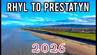 Rhyl to Prestatyn | January 2026 | Walk along the beach front