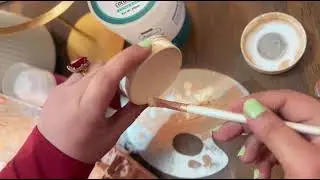 Parlor Secret Customize Bridal Base for Professional use || Green Glittery Smokey Eyemakeup