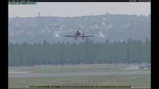 MD-83 flight from Smaland Airport, Sweden to Istanbul Airport, Turkey. With jammed nosewheel.