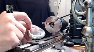 Полировка стекла часов на токарном станке
