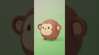 Balloon-style 3D Character- Monkey