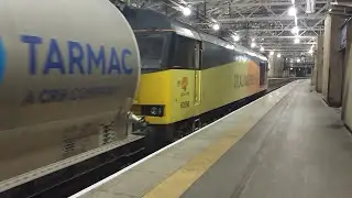 Colas 60096 passes through Edinburgh Waverley