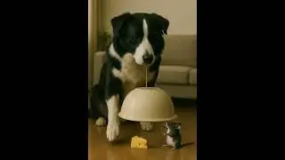 &ldquo;Curious Border Collie vs Sneaky Mouse 🧀 | Realistic 3D Loop Animation&rdquo;