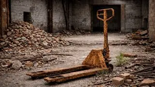 Reviving a Forgotten Pallet Jack Buried Under Bricks and Scrap Metal – The Result Is Unbelievable!