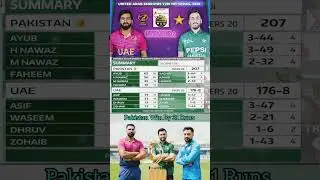 Pakistan vs UAE 2nd T20 Match Summary 2025 | Tri Nation Series 2025 | pak vs UAE #asiacup2025