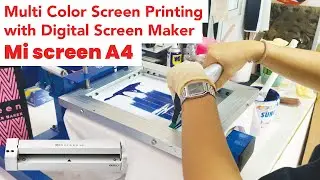 Multicolor Screen Printing with Digital Screen Maker MiScreen a4