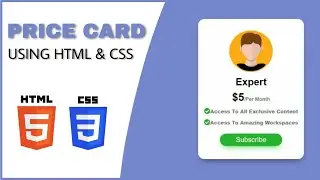 Price Card Design Using HTML and CSS Only