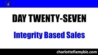 Integrity Based Sales Feels Good