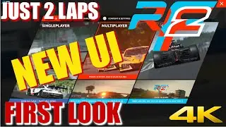 JUST 2 LAPS - rFactor 2 - Update - New UI First Look in 4K High Quality Graphics