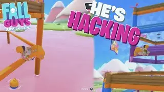 I FOUND A HACKER ON FALL GUYS!!! FALL GUYS GAMEPLAY