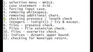 COMP1 - Robustness #6 - presence check / length check