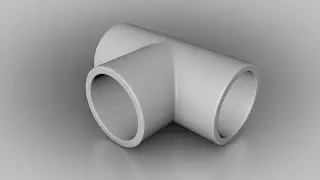 Modeling a t-connection pipe in Cinema 4D | Cinema 4D Tutorial