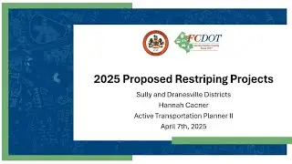 Virtual Meeting: Sully and Dranesville Districts Paving and Restriping