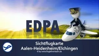 Flugplatz Aalen-Heidenheim EDPA VFR-Sichtflugkarte www.fluglehrerteam.de