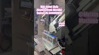 High speed 2Axis cleaning brush making machine #brushmachine #factory #machine #manufacturing