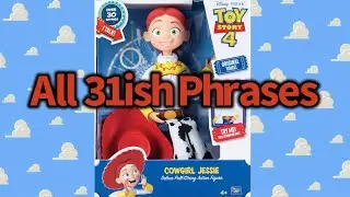 All 31ish Phrases for the Toy Story 4 Thinkway Cowgirl Jessie Deluxe Pull String Action Figure
