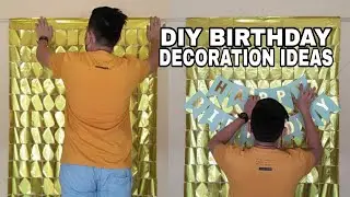 DIY EASY AND SIMPLE BIRTHDAY DECORATION IDEAS | GOLD AND SILVER THEME DECORATION | Rex Montalbo