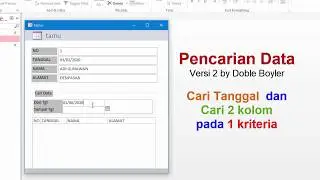 Pencarian Data Tangal | Tutorial Ms Access Indonesia