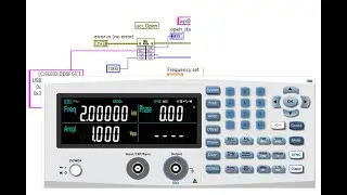 Multicomp Pro MP750065 Function Generator - LabVIEW driver, first test