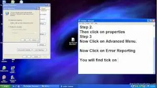 Disable Error in Xindows XP.