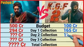 Pushpa 2: The Rule Vs KGF 2 Movie Box Office Collection Comparison || Pushpa Day 3 Box Office