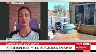 🔴BAHÍA BLANCA: PERDIERON TODO Y LOS TUVIERON QUE RESCATAR EN KAYAK