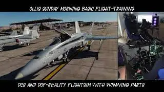 DCS Sunday morning basic flight training to improve my flying skills