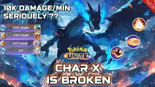 Mega Charizard X MELTS Teams! 💀 10K Damage/Min | KO Machine | Pok&eacute;mon Unite Ranked Gameplay #new