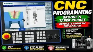 #TAPER GROOVE IN SIEMENS CONTROL #TAPER GROOVE CYCLE IN SIEMENS CONTROL BY VIJAY SIR 8750725636.