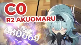 Max Potential C0  Eula with R2 Akuomaru!
