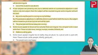 Ch 17 | Pan India | Grammar | Class 08 | Subject-Verb Agreement | For children