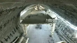 [Chantier] Tunnel SMP4 Lyon-Turin - Montage de l'outil coffrant mobile - Eiffage G&eacute;nie Civil