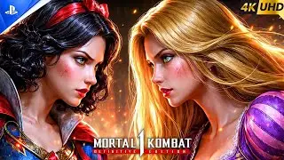 Snow White vs Rapunzel &ndash; Disney Characters Exclusive Fight | Mortal Kombat 1 | 4K Full HD 60FPS